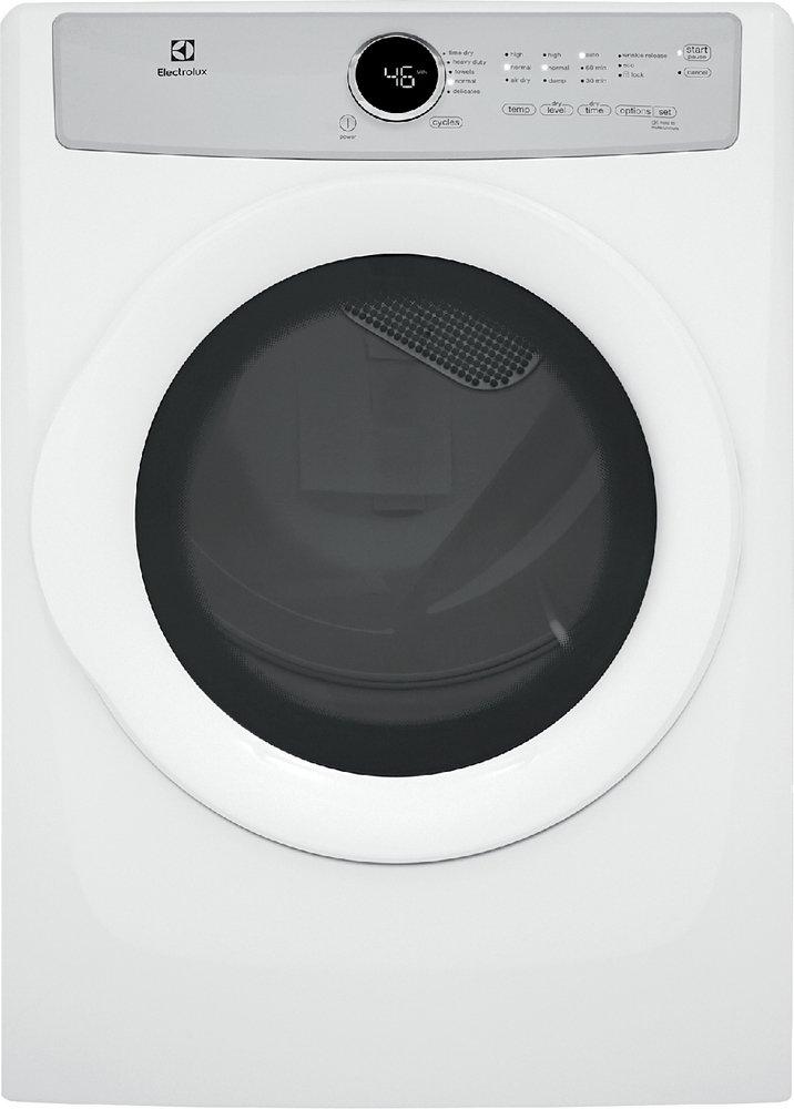 Electrolux White 27 in. 8 cu. ft. Electric Dryer 
