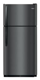 30 in. 14.1 cu. ft. Top Mount Freezer Refrigerator in Black Stainless