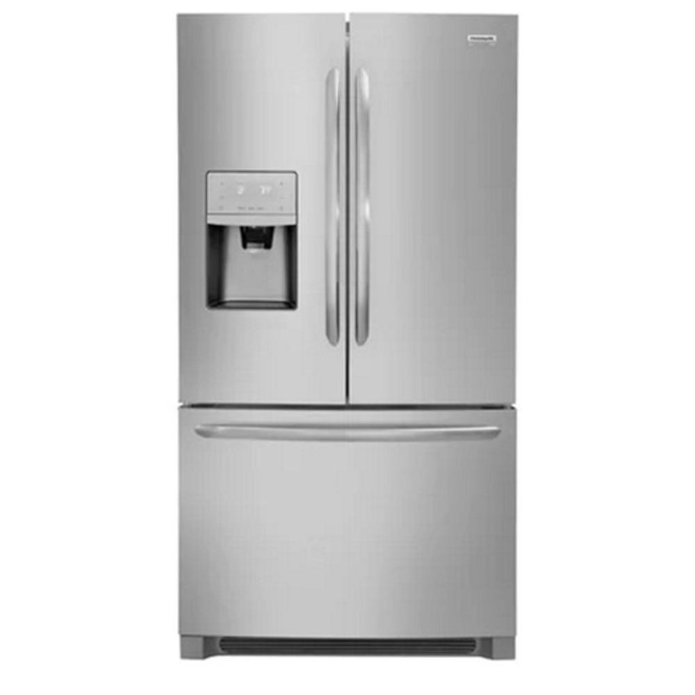Frigidaire Stainless 36 in. 14.9 cu. ft. Counter Depth and French Door Refrigerator 