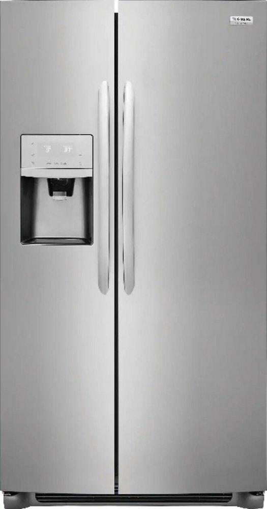 Frigidaire Stainless 36 in. 14.2 cu. ft. Counter Depth and Side-By-Side Refrigerator 