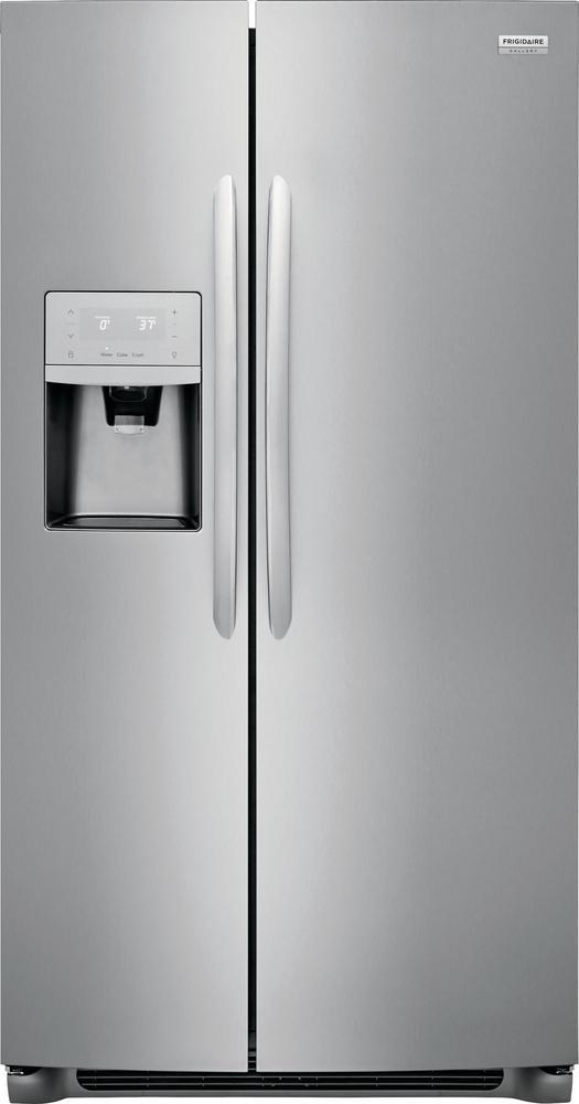 Frigidaire Stainless 36 in. 14.2 cu. ft. Counter Depth and Side-By-Side Refrigerator 