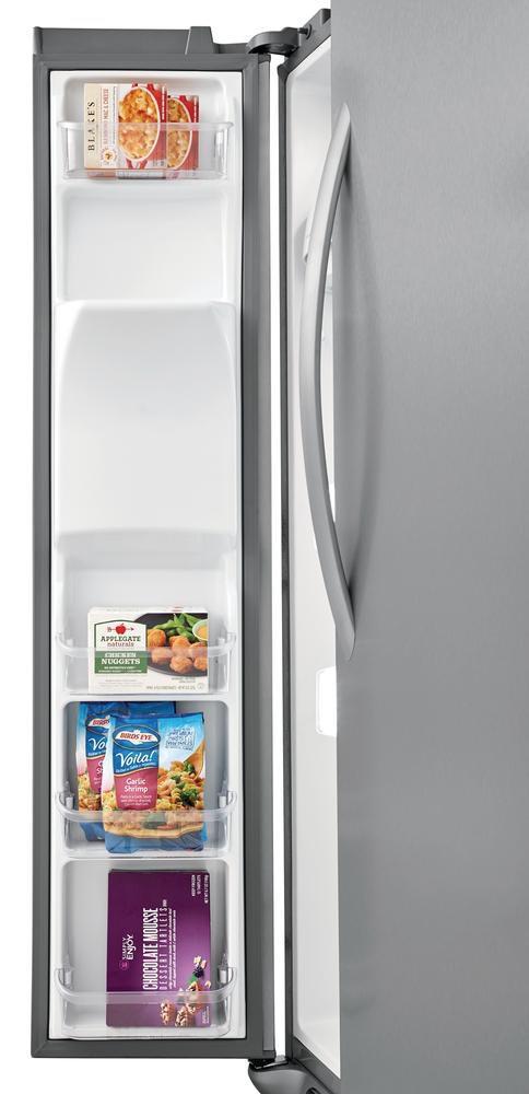 Frigidaire Stainless 36 in. 14.2 cu. ft. Counter Depth and Side-By-Side Refrigerator 