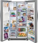 Frigidaire Stainless 36 in. 14.2 cu. ft. Counter Depth and Side-By-Side Refrigerator 