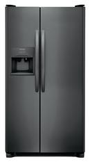 33 in. 22.1 cu. ft. Side-By-Side Refrigerator in Black Stainless