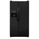 33 in. 22.1 cu. ft. Side-By-Side Refrigerator in Ebony