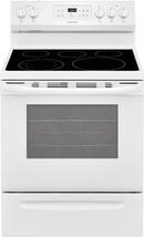Frigidaire White 29-7/8 in. Electric 5-Burner Smoothtop Freestanding Range 