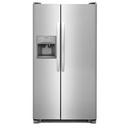 35-5/8 in. 26 cu. ft. Side-By-Side Refrigerator in Stainless Steel