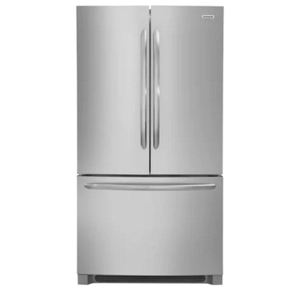 Frigidaire Stainless 36 in. 15.6 cu. ft. Counter Depth and French Door Refrigerator 