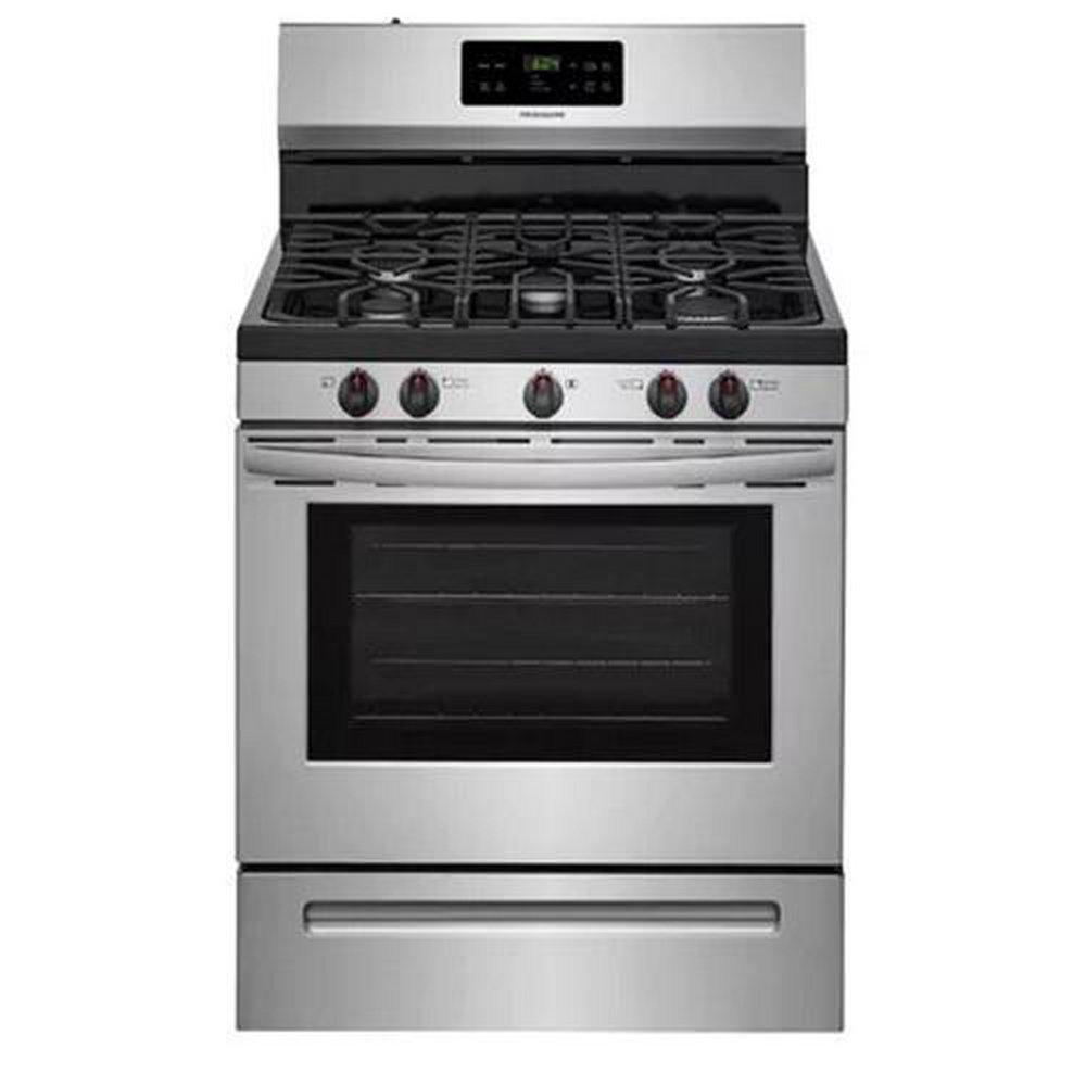 Frigidaire Stainless Steel 29-7/8 in. Gas 5-Burner Sealed Freestanding Range 