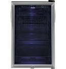 Haier Black 20-1/2 in. 150 Cans Beverage Center 