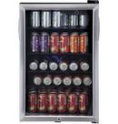Haier Black 20-1/2 in. 150 Cans Beverage Center 
