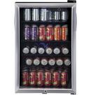 Haier Black 20-1/2 in. 150 Cans Beverage Center 