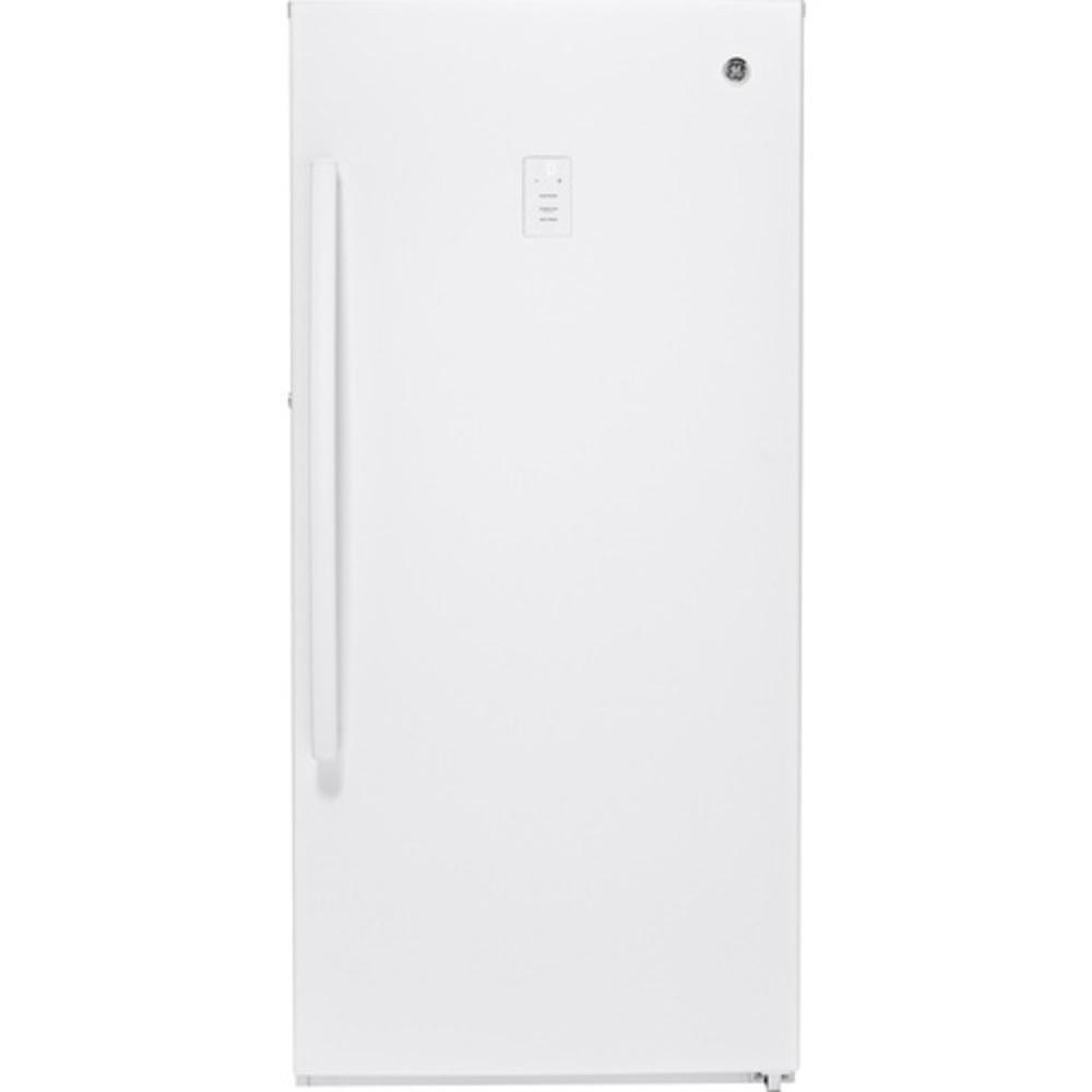 GE® White 62 in. 14.11 cu. ft. Freezer 