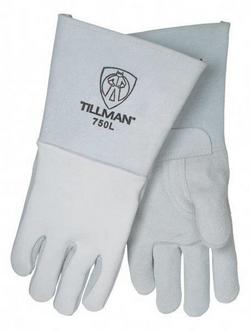 L Size Stick Welding Gloves in Pearl