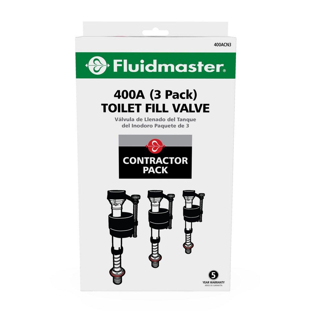 Fluidmaster Black Fill Valve Assembly (Pack of 3) 