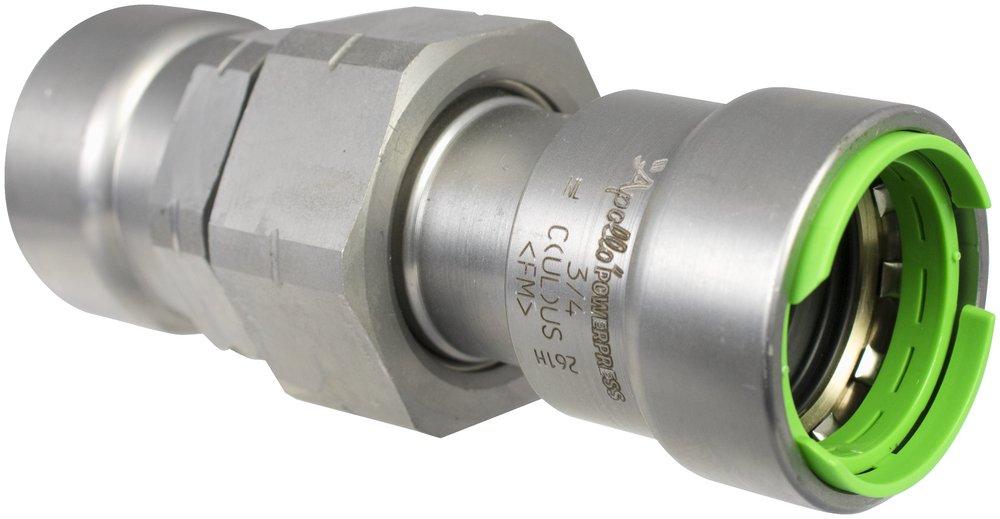 Apollo&reg; PowerPress Press Global Zinc Nickel Carbon Steel Union with EPDM Seal 