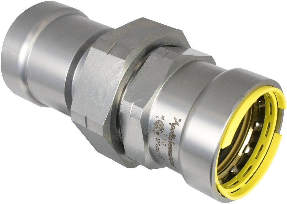 Apollo&reg; PowerPress Press Zinc Nickel Carbon Steel Union with HNBR O-ring 