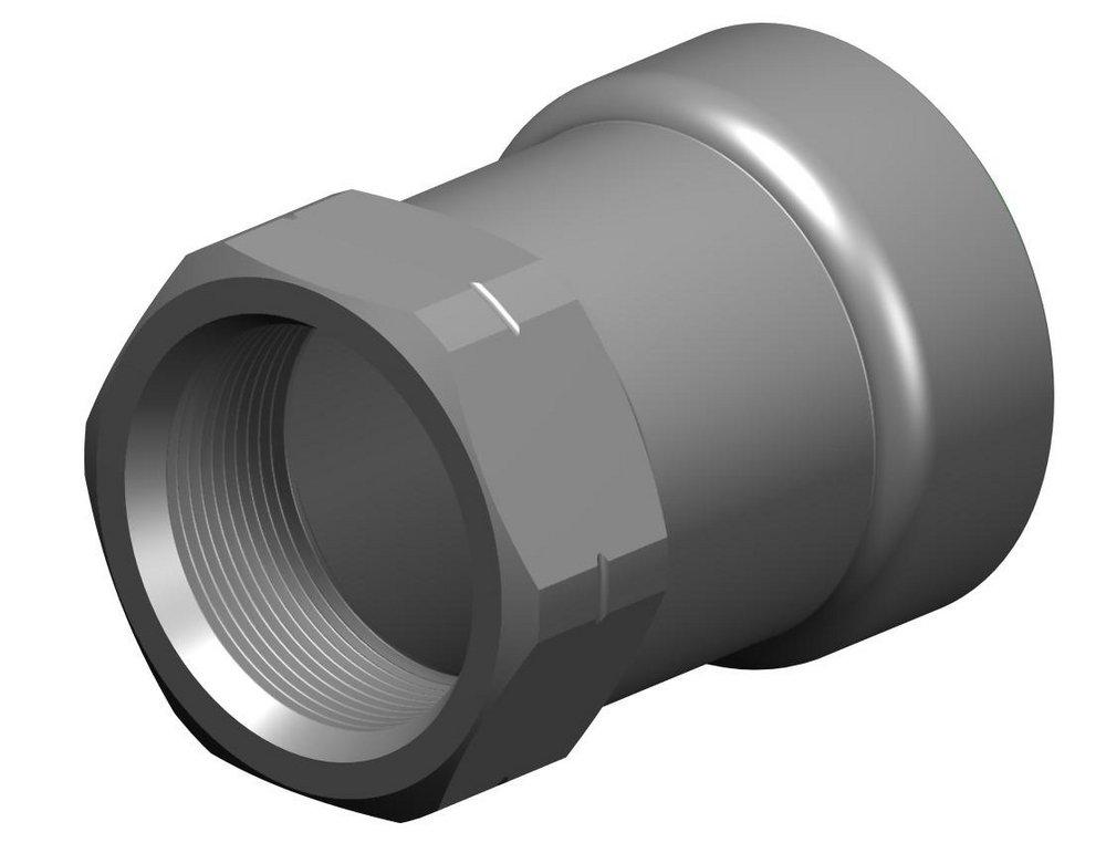 Apollo&reg; PowerPress Press x FPT Reducing Zinc Nickel Carbon Steel Adapter with HNBR O-Ring 