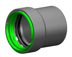 1-1/4 in. Press Zinc Nickel Carbon Steel Cap with EPDM O-Ring