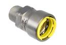 1-1/4 in. Press x MPT Zinc Nickel Carbon Steel Adapter with HNBR O-Ring