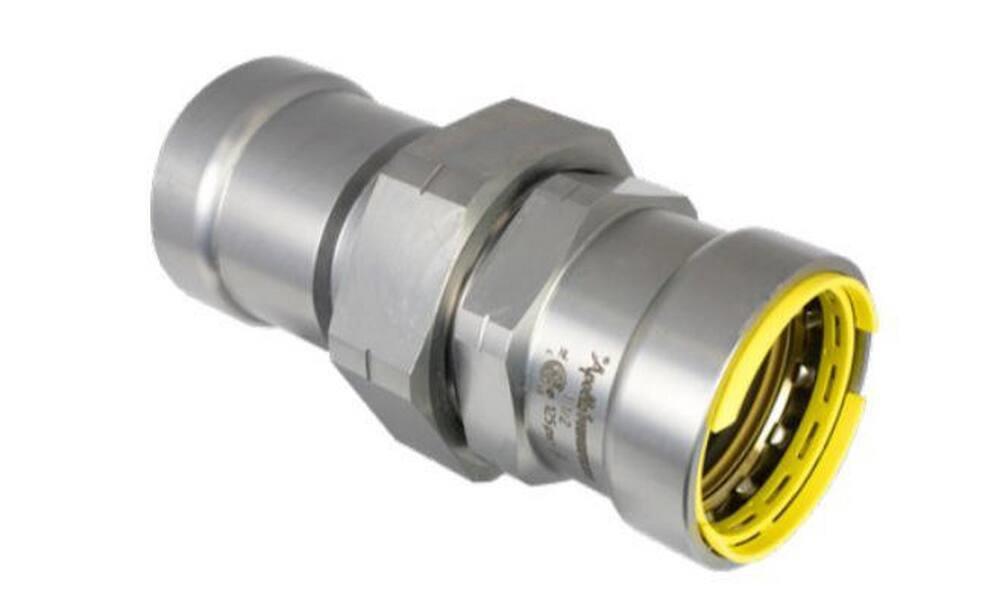 Apollo® PowerPress Press Zinc Nickel Carbon Steel Union with HNBR O-ring 