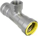 1-1/2 x 1-1/2 x 1 in. Press x FPT Reducing Zinc Nickel Carbon Steel Gas Tee with HNBR O-ring
