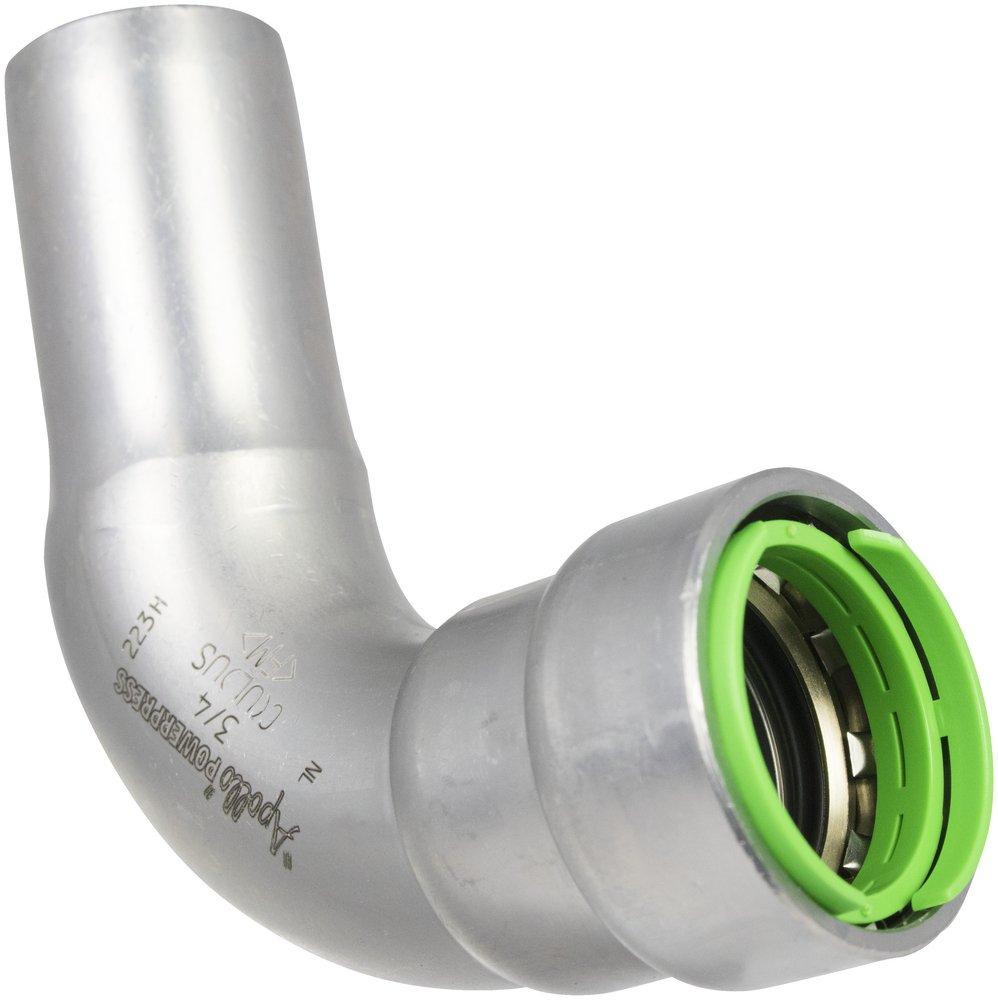 Apollo® PowerPress Press x Fitting Street Global Carbon Steel 90 Degree Elbow with EPDM Seal 