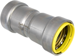 1 x 3-17/50 in. Press Zinc Nickel Carbon Steel Coupling with HNBR Seal and Stop