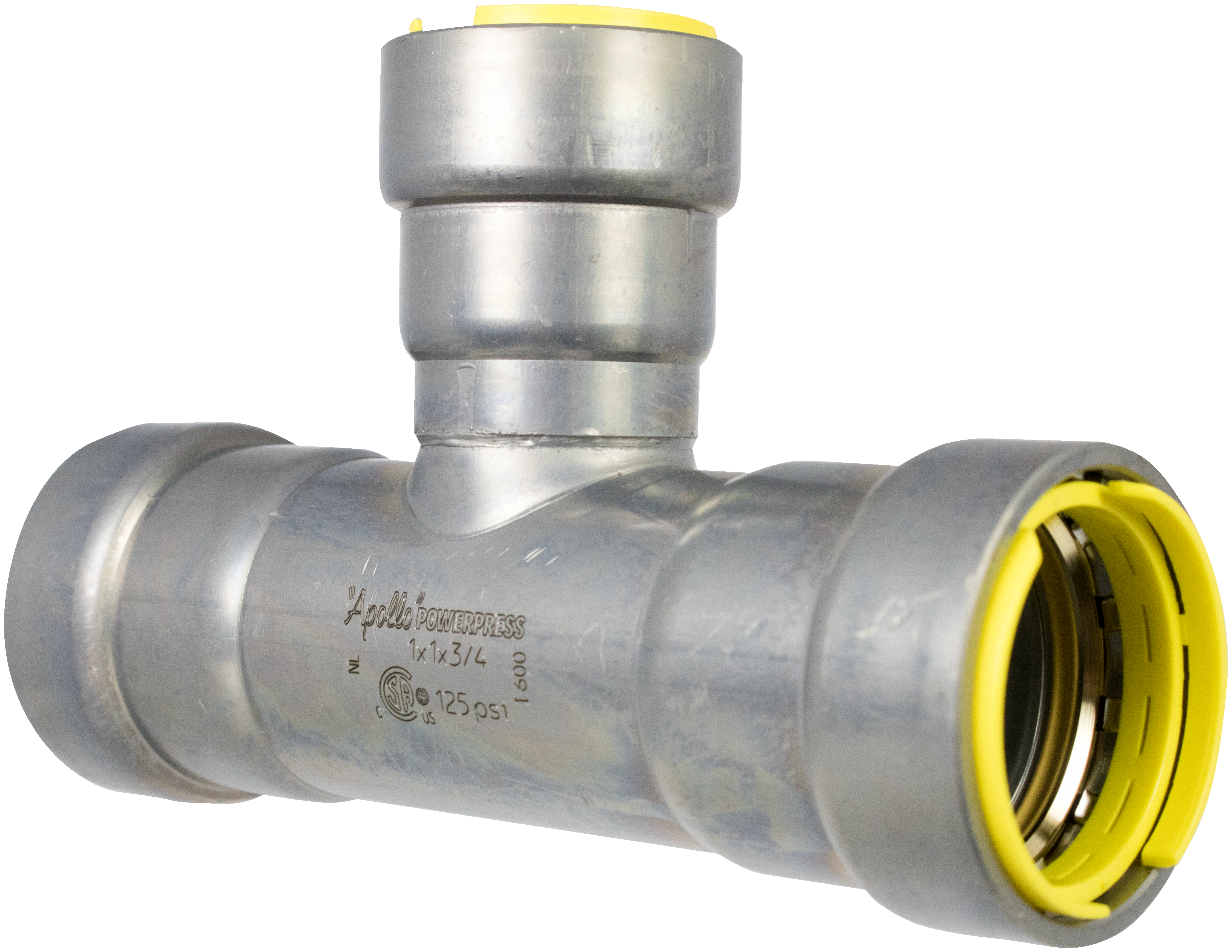 Apollo&reg; PowerPress Press Reducing Domestic Zinc Nickel Carbon Steel Tee 