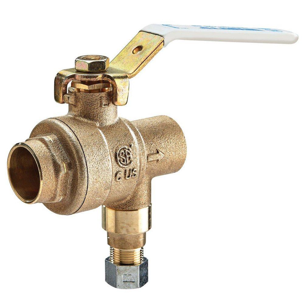 Watts Bronze Full Port Sweat x Compression Weld Ball Valve 