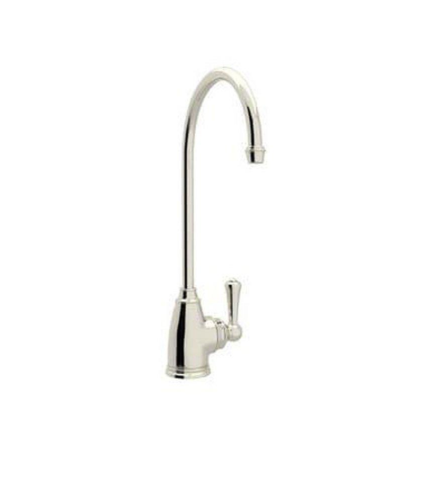 Perrin & Rowe Unlacquered Brass Single Handle Lever Water Filter Faucet 