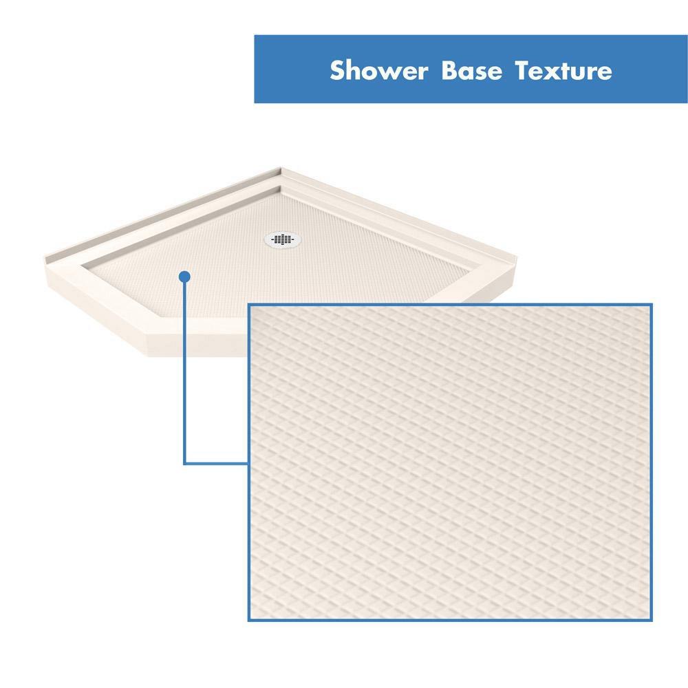 DreamLine Biscuit 38 x 38 in. Shower Tray with Corner Drain 