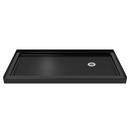 60 in. x 36 in. Shower Base with Right Drain in Black