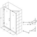 DreamLine Satin Black UNIDOOR 47-48 IN. SHWR DR BLACK 