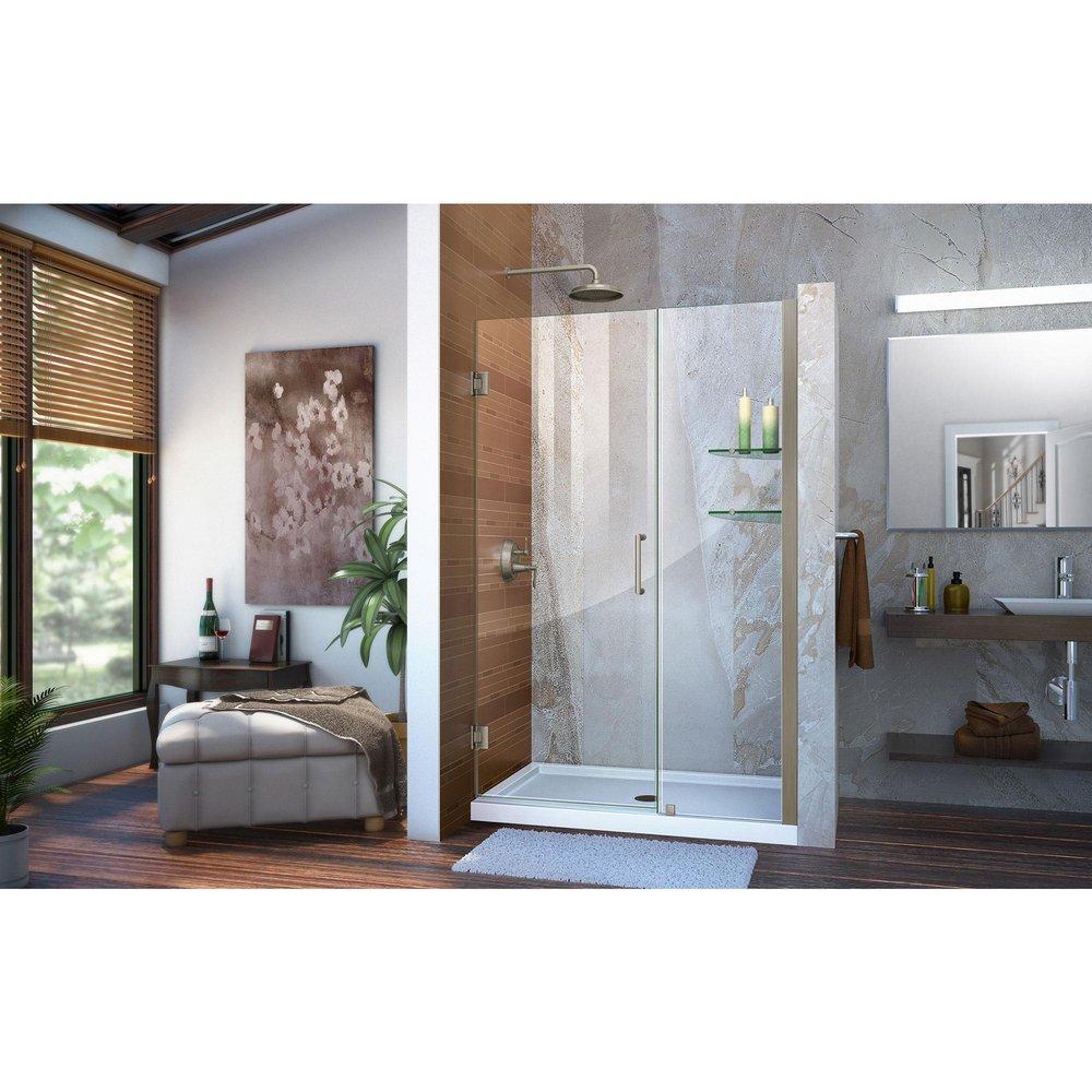 DreamLine Brushed Nickel UNIDOOR 47-48 IN. SHWR DR BR NCKL 