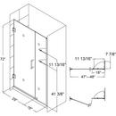 DreamLine Brushed Nickel UNIDOOR 47-48 IN. SHWR DR BR NCKL 