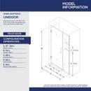 UNIDOOR 47-48 IN. SHWR DR BLACK 