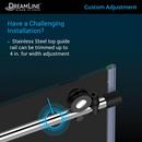 DreamLine Tuxedo 76 in. Frameless Sliding Shower Door 