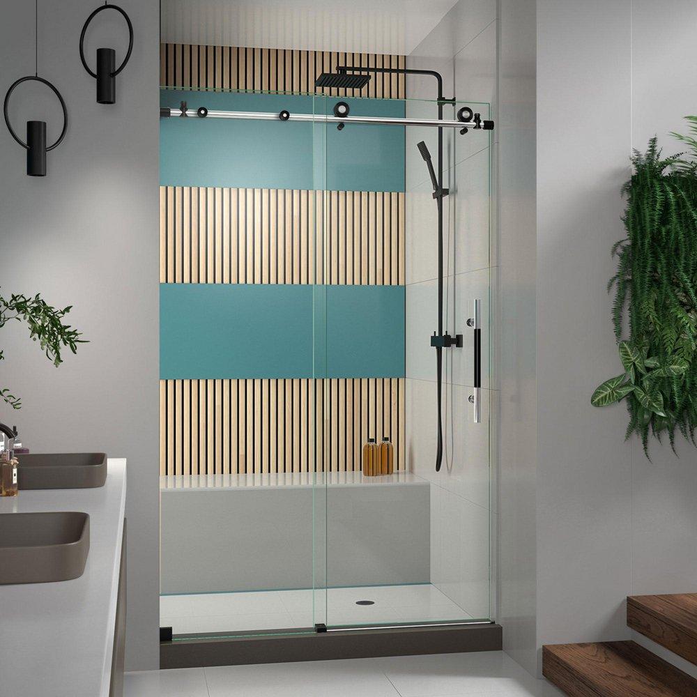 DreamLine Tuxedo 76 in. Frameless Sliding Shower Door 