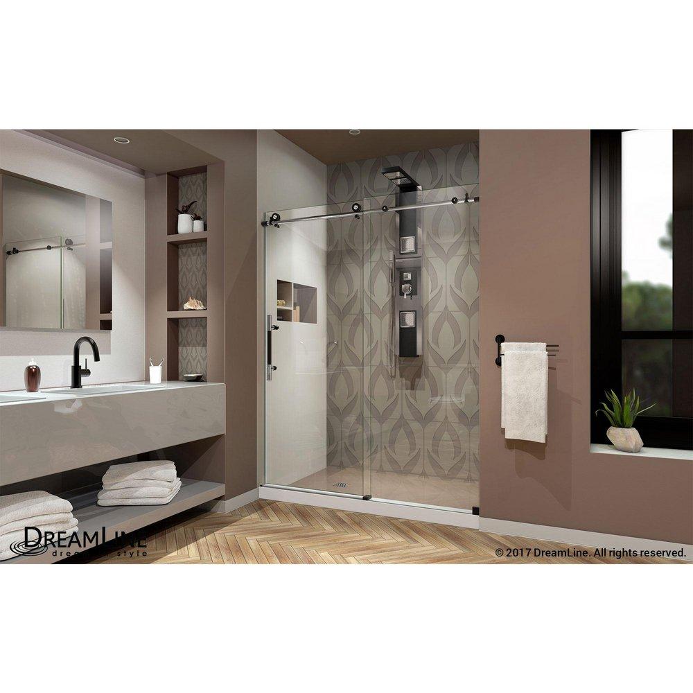 DreamLine Tuxedo 76 in. Frameless Sliding Shower Door 