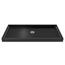 60 in. x 30 in. Shower Base with Center Drain in Black