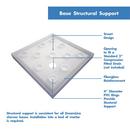 DreamLine Biscuit 32 x 32 in. Double Threshold Shower Base with Corner Drain 