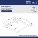 DreamLine Biscuit 32 x 32 in. Double Threshold Shower Base with Corner Drain 