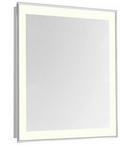 30 x 24 in. Rectangle Mirror with LED in Glossy White