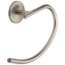 Harney Manufacturing Satin Nickel Round Open Towel Ring 