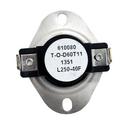 240V SPST 60T11 Style Snap-Action Temperature Control 250°F Open/210°F Close
