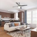 Royal Pacific Brushed Nickel 15W 4-Blade LED Ceiling Fan with 50 in. Blade Span 