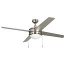 RP Lighting Brushed Nickel 50 in. 4-Blade Indoor Ceiling Fan 