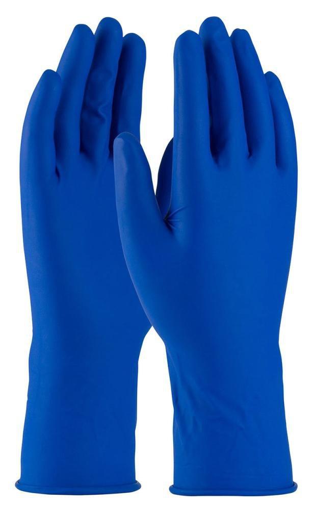 West Chester&reg; Blue 14 mil Powder Free Rubber Disposable Glove in Blue (Box of 50) 