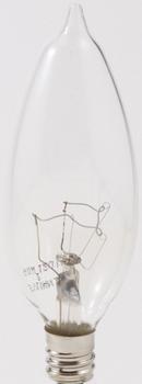 Sylvania Clear B10 Incandescent Light Bulb with Candelabra Base (Pack of 24) 